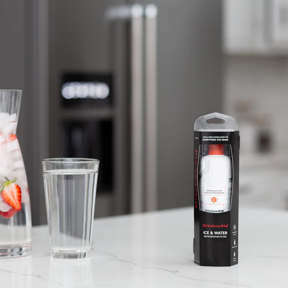 KitchenAid® KAD2RXD1 Ice, Orange Refrigerator Water Filter 2-KAD2RXD1, Single-Pack
