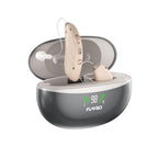 Rechargeable Hearing Aids for Seniors Hearing Loss (Not Hearing Amplifier) Latest 16-Channel Digital OTC Hearing Aid with Intelligent Noise Cancellation for Adults,Beige