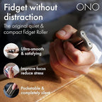 ONO Roller - Handheld Fidget Toy for Adults | Help Relieve Stress, Anxiety, Tension | Promotes Focus, Clarity | Compact, Portable Design | Titanium Junior