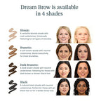 Wonderskin Dream Brow Eye Brow Gel, Long Lasting Eyebrow Gel, Waterproof, Transfer Proof Tinted Filler Eyebrow Mascara (Black)