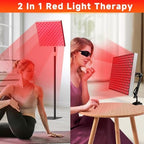 Red Light Therapy, 2 in 1 Red Light Therapy for Face and Body with Stand, Deep 660nm and 850nm Infrared Light Therapy, Red Light Therapy Device for Face, Muscles Pain, Skin, Back, Leg, Waist, Joints