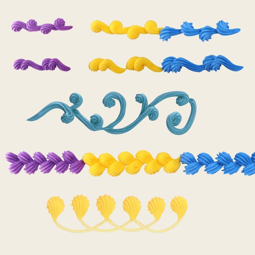 BoFUN 6-Pack Whipped Cream Glue Clay Set with 60+ Resin Charms - DIY Phone Cases Kit Craft for Jewelry, Mirrors & Scrapbooking - Cartoon Slime Charms with Piping Tips (Brown-Yellow)