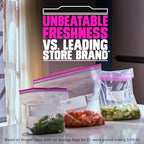 Ziploc Gallon Food Storage Bags, Stand-Up Bottom, Easy to Fill, 81 Count (Packaging May Vary)