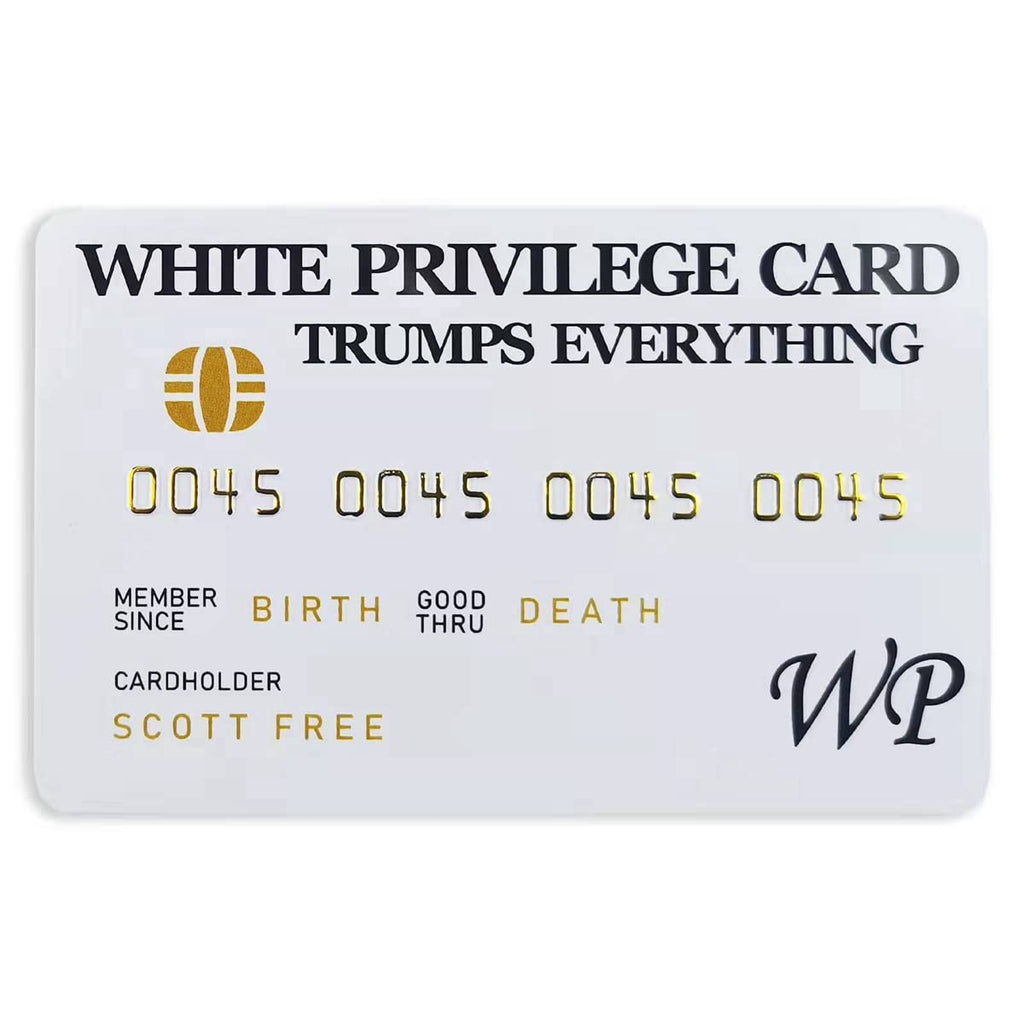 10Pcs White Privilege Cards Trumps Everything Joke Funny Card Inspirational Cards…