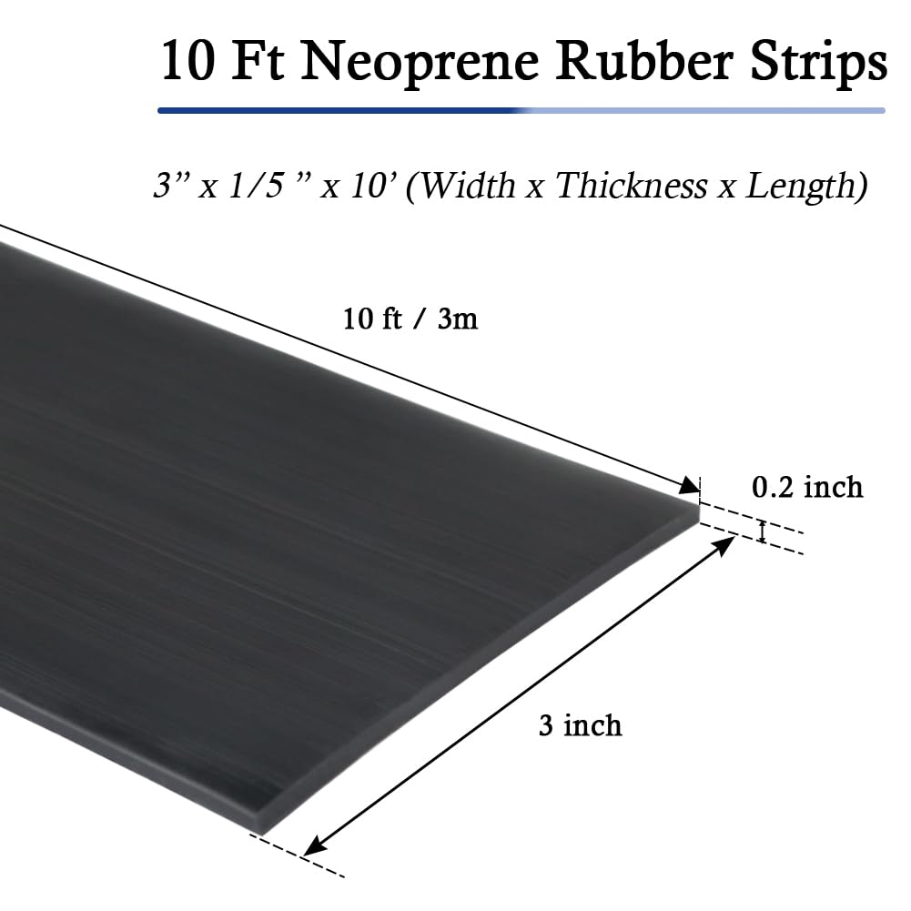 LSGCQ Neoprene Rubber Strips with Adhesive Backing Rubber Sheets