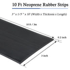 LSGCQ Neoprene Rubber Strips with Adhesive Backing Rubber Sheets