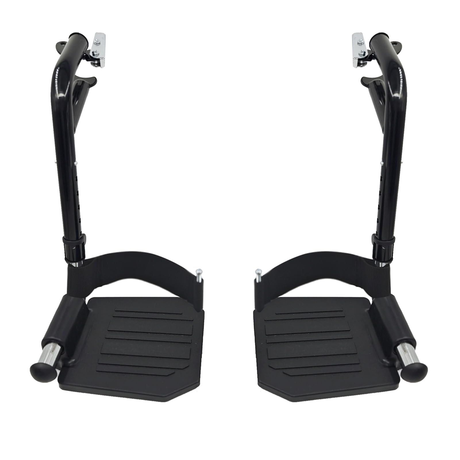 (1Pair) Wheelchair Replacement Footrests,Wheelchair Replacement Parts,Wheelchair Swivel Footrests for Standard Wheelchairs,Black