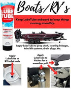 LubeTube 4oz (2-Pack) Multipurpose Synthetic Grease for Pool Equipment, Plumbing Fixtures, RV Toilets, Marine Systems, Machinery & Household Use – PFAS-Free, Food-Grade, Ceramic-Enhanced – Made in USA