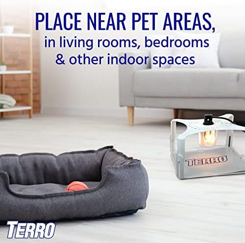 Terro T230 Indoor Electric Flea Trap and Killer - Refillable Flea Traps for Inside Your Home