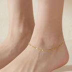 AOZELAN 14K Gold Anklets for Women Gold Ankle Bracelets for Women