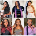 Pre-stretched Braiding Hair - 22 Inch 8 Packs Blonde Long Braiding Hair For Twist or Box Braids, Yaki Texture Hot Water Setting Synthetic Braiding Hair Extensions (22 Inch, #27-8P)