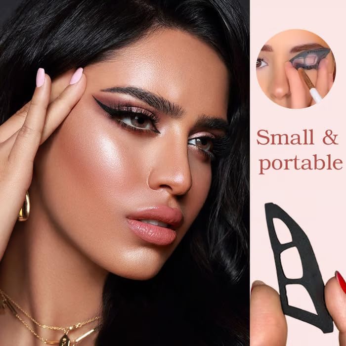 Eyetour Eyeshadow Tool, Eyetour Your Glam Bestie, Eyetour Eyeshadow Guide, Eyetour Makeup Tool for Eyeshadow, Eyeshadow Stencils for Eyes, Eyeliner Template for Women, Quick Make-Up Stencils (1Pcs)
