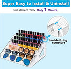 Nail Polish Organizer Acrylic Display Rack for Nail Polish Holder Sunglasses Organizer Essential Oils Holder Clear Eyeglasses Display Case Makeup Organizer