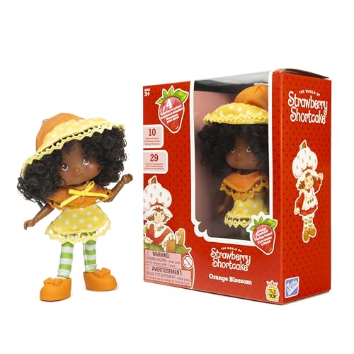 Strawberry Shortcake 5.5-inch Orange Blossom Poseable Sweet Scented Fashion Doll with 4 Surprise Reveal Accessories