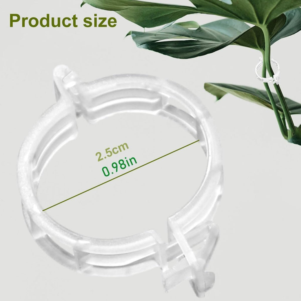 Hytihtu 50Pcs Plant Support Clips,Plastic Tomato Clips for Climbing Plants