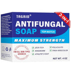TAGRID Antifungal Soap Kit, Tea Tree Soap, Antifungal Face Wash, Antibacterial Treatment for Body Jock Itch, Ringworm, Athlete's Foot, Folliculitis, Tinea Versicolor, Fungal Acne Treatment (TOP-NOTCH)