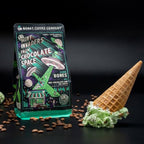 Bones Coffee Company Mint Invaders Flavored Coffee Beans, Whole Bean Coffee Medium Roast Low Acid, Mint Chocolate Chip Flavor (12 oz)