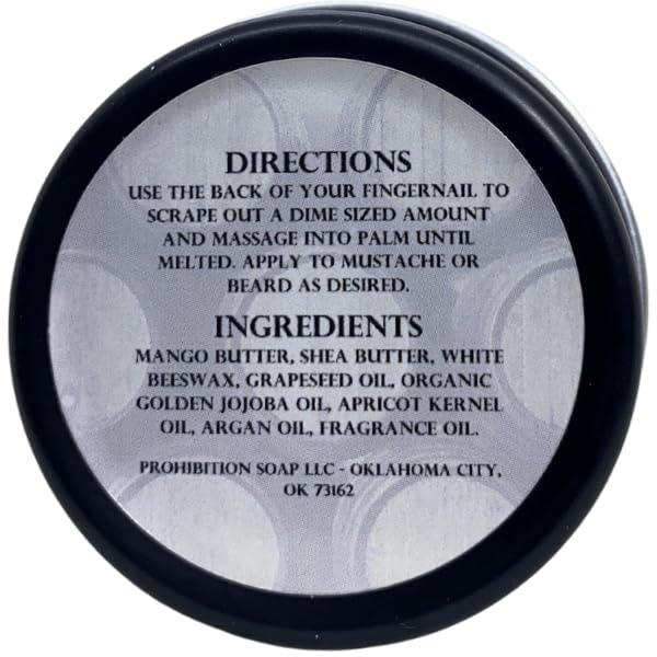 MUSTACHE WAX | Made Man | for Styling Mustache or Beard, With Beeswax, Organic Golden Jojoba Oil, and Argan Oil, Premium Blend, Mid-Strong Hold, Silicone-Free