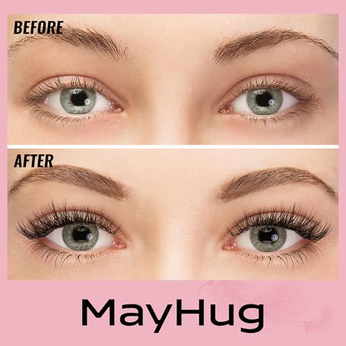 Natural Lash Clusters - 154PCS Cluster Eyelash Extensions, 8-14mm Mixed Individual Lashes, Comfortable Eyelash Clusters with Thin Band, Individual Lash Clusters Easy to Apply (Realistic)