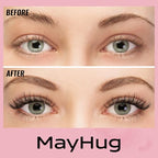 Natural Lash Clusters - 154PCS Cluster Eyelash Extensions, 8-14mm Mixed Individual Lashes, Comfortable Eyelash Clusters with Thin Band, Individual Lash Clusters Easy to Apply (Realistic)