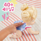 Baby Alive Crawl 'n Play Harper Hugs Electronic Crawling Baby Doll Set, Blonde Hair, Kids Toys for Girls & Boys 3 Years & Up, 10.75 Inches