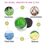 Temporary Hair Color Wax,Hair Color Spray Wax, Natural Hair Coloring Wax Material Disposable Hair Styling Clays Ash for Cosplay,Party,Masquerade, Halloween.etc (Blue White Green Pink, 1 Pack)