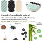 3 Pcs Konjac Bath Sponge for Kids, Babys, Infant, Toddler, 100% All Natural KONJAC Shower Body Sponges, 3 Colors and Extra Large Size, Safe for Oily, Dry, Combination or Sensitive Skin