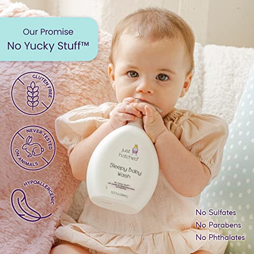 Sleepy Baby Wash Multi-Pack - Relaxing Bath + Body, Snuggly Yummy Fragrance, w/Essential Oils, Calming, Hypoallergenic, No Yucky Stuff & Harsh Ingredients, 13.5 fl oz (2 Pack)