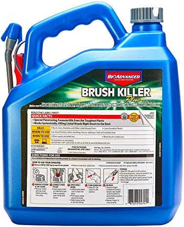 BioAdvanced Brush Killer Plus, Ready-to-Use, 1.3 Gal – Kills Tough Brush Roots & All, Kills Poison Ivy (Pack of 2)