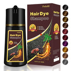 Hair Dye Shampoo 3 In 1, Dark Wine Red Hair Color Treated Shampoo Para Canas, Deep Burgundy 100% Gray Hair Coverage for Women & Men Parent, Lasts 30 Days, Easy To Use, 500ml