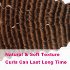 Deep Wave Braiding Hair 150g 20 Inch Bulk Human Hair Mixed Synthetic Curly Braiding Hair for Boho Braids No Weft Wavy Hair Bundles for Braiding (20Inch, #30)