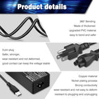 BAJ Universal 100W USB-C Laptop Charger Compatible with Lenovo,Acer,Dell,Asus,Mac Book Pro/Air 16, 15, 14, 13 Inch, Chromebook, Lenovo ThinkPad and Type-C Adapter Charger