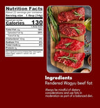Wagyu Republic Beef Tallow ⎸11oz Glass Jar, Grass Fed Wagyu Beef Tallow, Great for Cooking Steak or as Tallow Balm ⎸ Keto, Gluten Free Protein Snacks for Adults, Perfect for Whole 30 or Carnivore Diet