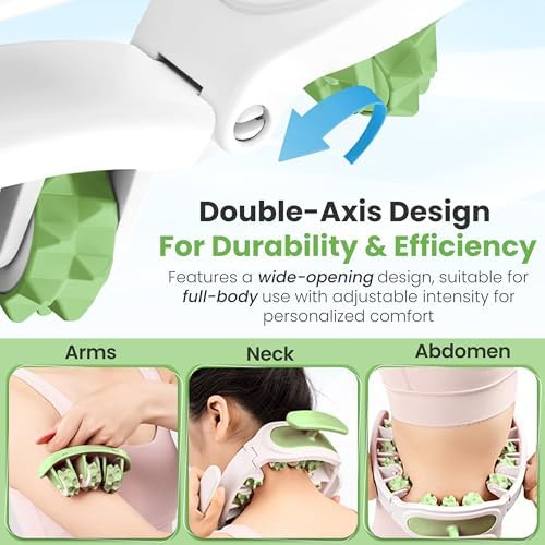 Detachable Cellulite Massager Roller for Full Body Massage & Skin Firming - Cellulitis Treatment for legs, Neck, Waist & Buttocks - Fascia Massage Tool for Lymphatic Drainage & Deep Tissue Pain Relief