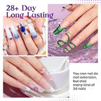 MIZHSE Solid Builder Gel for Nails, 60g White 3D Gel Nail Art Sculpture Gel Non-Sticky Carving Nail Extension Soak Off UV LED Hard Gel for Nail Salon Home DIY Manicure