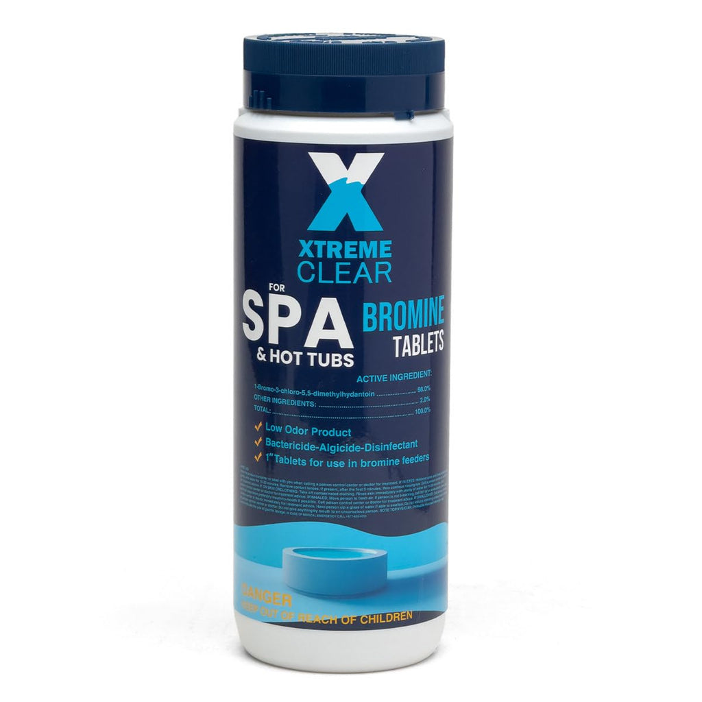 Xtremeclear Bromine Tablets for Spa & Hot Tub – 1.5 lbs Bottle, 1-Inch Tablets, NSF/ANSI 60 Certified, Low-Odor Long-Lasting Sanitizer for Clean Water (Pack of 1)