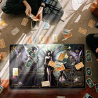 for MTG Playmat with Zones 24 x 14 inches for TCG Playmats Non-Slip Rubber Base Commander Play Mat for Card Play mat Iorcana Trading Card Game, Seven Dark Fairy Dark Witch