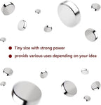 rhinocats 200Pcs Small Round Magnets,3x3mm Mini Magnets for 3D Printing,Miniatures,Office, DIY, Crafts and Science