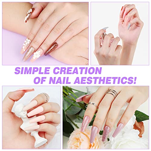 SAVILAND 30ML Gel X Nail Glue U V Light: 2 Pcs Gel Nail Glue and U V Nail Lamp for Nails, Gel X Nail Kit with Lmap Fast Curing Nail Glue for Gel X Extension DIY Home Nail Art