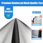 Magnetic Screen Door Left Right Side Opening Polyethylene Terephthalate Mesh Greater Than Fiberglass and Polyester Easy Install