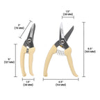 Zenport Q140DX Multipurpose Q Series Hoof Trimming Shears, 7-Inch, 2.5 Inch High Carbon Steel Blades, Cream