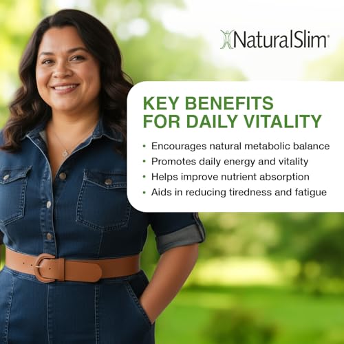 NaturalSlim Metabolic Vitamins, Multivitamin for Women & Men, Supports Energy, Metabolism & Nutrient Absorption with Digestive Enzymes, Womens Multivitamin with B-Complex & Niacin 1 Pack