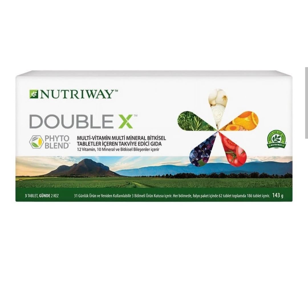 Nutrilite Double X Vitamin/Mineral/Phytonutrient Supplement - 31 Day Supply with 3-Compartment Case