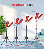 Red Light Therapy Lamp, Infrared Light Therapy with Stand - 660nm Redlight and 850nm Near Infrared Light Device for Body Pain Relief Skin Care