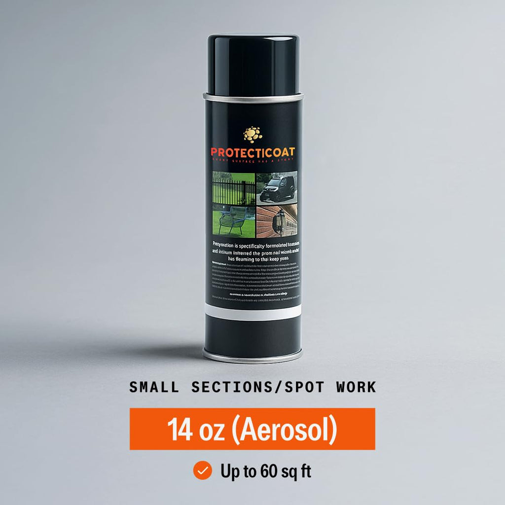 Protecticoat Oxidation Remover & Plastic Restorer – Max UV Protection, 1‑Year Warranty – Protective Coating for Metal, Plastics, Fiberglass & Single Stage Paint (14oz Spray Can)