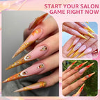 504PCS 3XL Stiletto Nail Tips, 3XL Extra Long Clear for Acrylic Nails Professional, 12 Sizes Tapered Acrylic Full Nail Tips Press On Gel Nail Tips for Nail Salons Home DIY