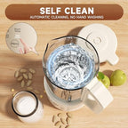 Nut Milk Maker,8 in 1 New Upgrade Soy Milk Maker Automatic for Almond,Oat,Plant-Based Milk and Non-Dairy Beverages,42oz Almond Milk Maker Machine with Delay Start/Self Clean/Boil Water
