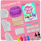 Dan&Darci Unicorn Soap Making Kit - Girls Crafts DIY Project Age 6+ Year Old Kids - Unicorn Girl Gifts - Science STEM Activity Teenage Gift - Make Your Own Soap Kits - Craft Toys Ages 6 7 8 9 10 11 12