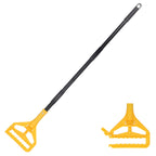 BeiLan Mop Handle Commercial Heavy Duty - 57 Inch Industrial Metal Mop Stick Replacement for Floor Cleaning - Professional Mops Head Replacement Holder