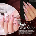 Born Pretty Reflective Red Glitter Gel Polish Christmas Glitter Gel Polish Sparkly Shiny Disco DJ LED Nail Polish Varnish Silver Red Black Colors Collection 6PCS 7ML